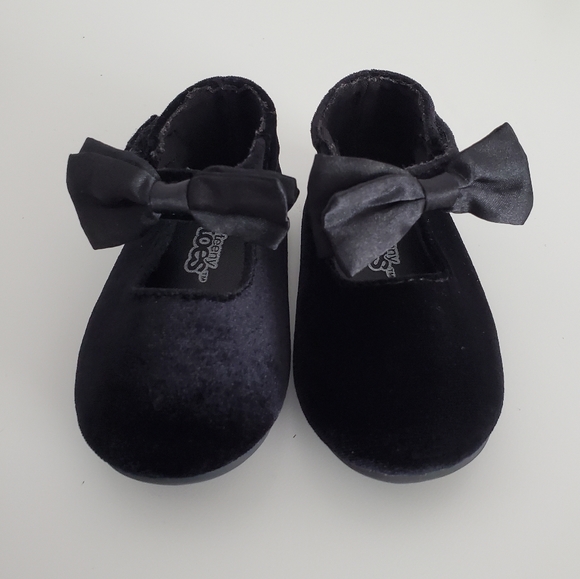 Baby Black Ballet Flats Size 4 - Picture 1 of 10